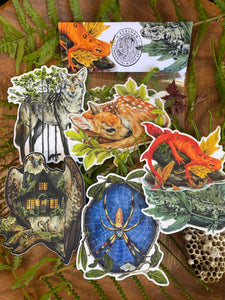 Fall Forest - sticker pack of 5