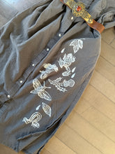 Load image into Gallery viewer, Block print dress shirt L or XL