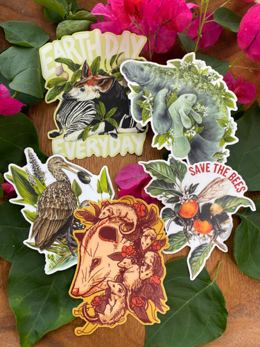 Mother Nature - sticker pack of 5
