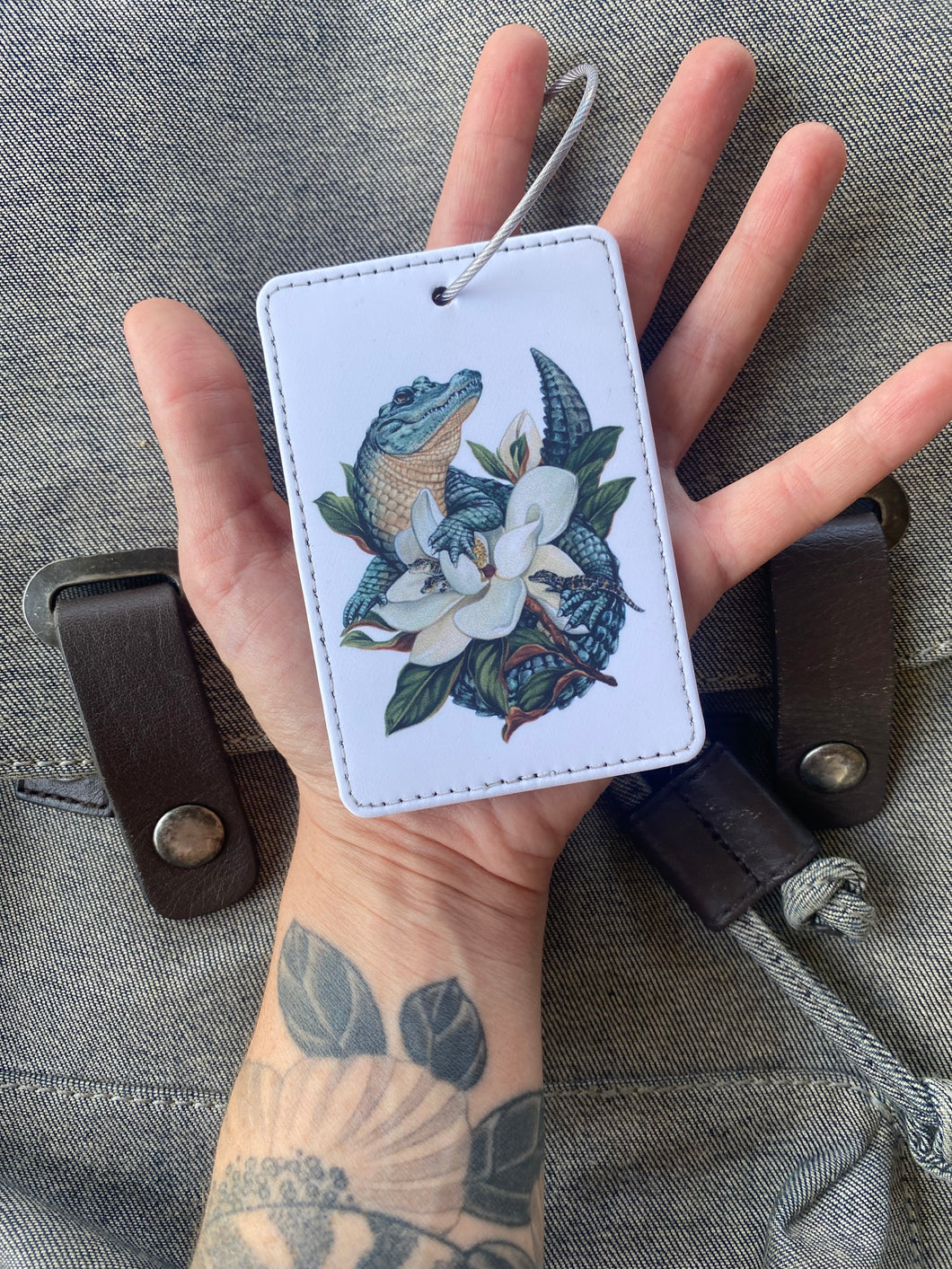 Magnolia Nest Luggage Tag