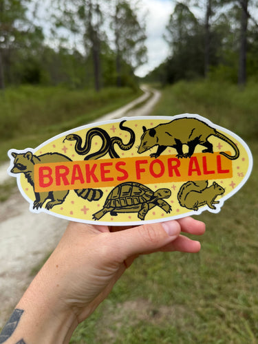 Breaks for All - removable bumper sticker