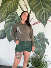Load image into Gallery viewer, Block print crop hoodie XS-S