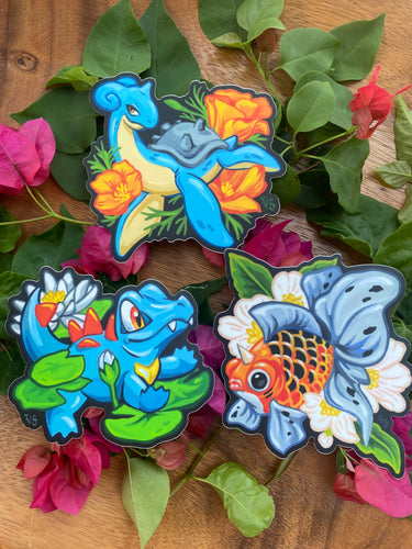 Poké stickers - set of three