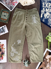Load image into Gallery viewer, Block print NWT Barrel Pants Size 27