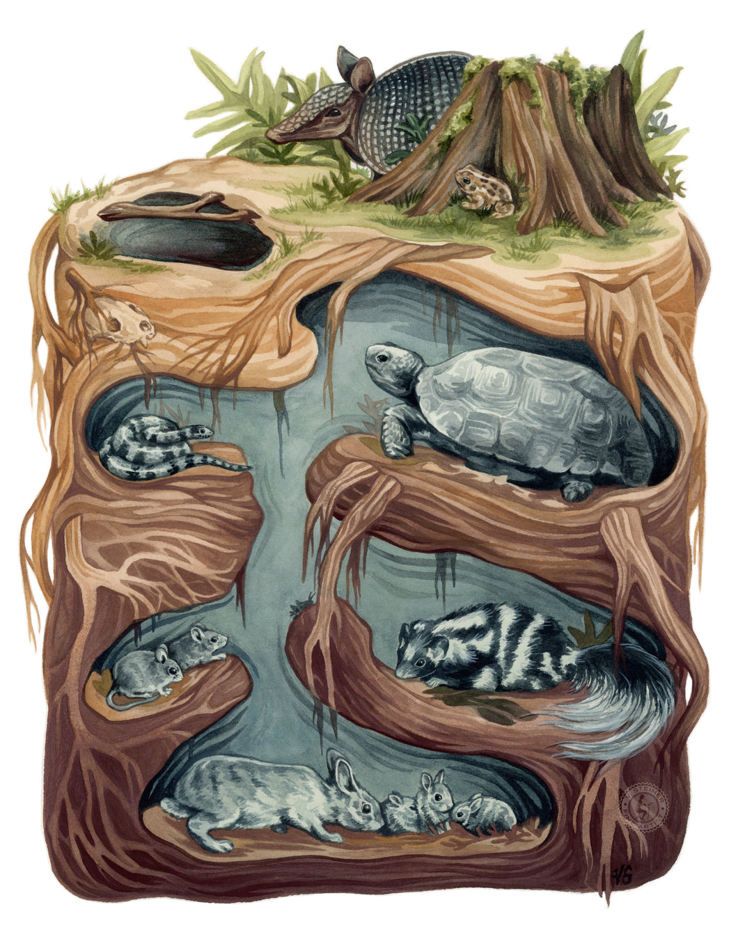 Keystone Burrow original painting