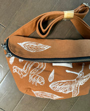 Load image into Gallery viewer, Hand Print Insect Fanny Pack Clay Orange
