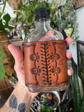 Load image into Gallery viewer, Hand stitched and painted flask