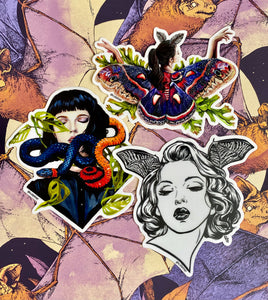 Lady Head sticker set