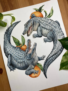 Freehand Fighting Gators
