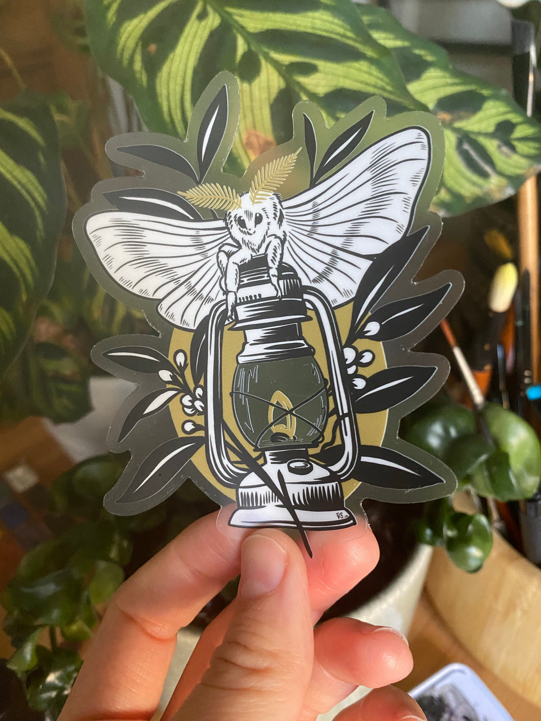Moth Sticker- transparent