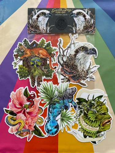 Earth Day every day sticker pack of 5
