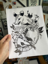 Load image into Gallery viewer, Opossum Ink original
