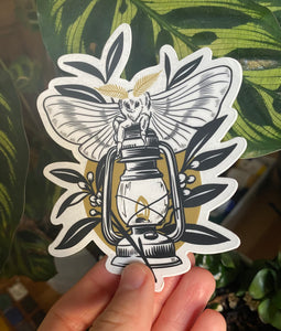 Moth Sticker- transparent