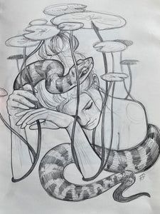 Moccasin sketch original
